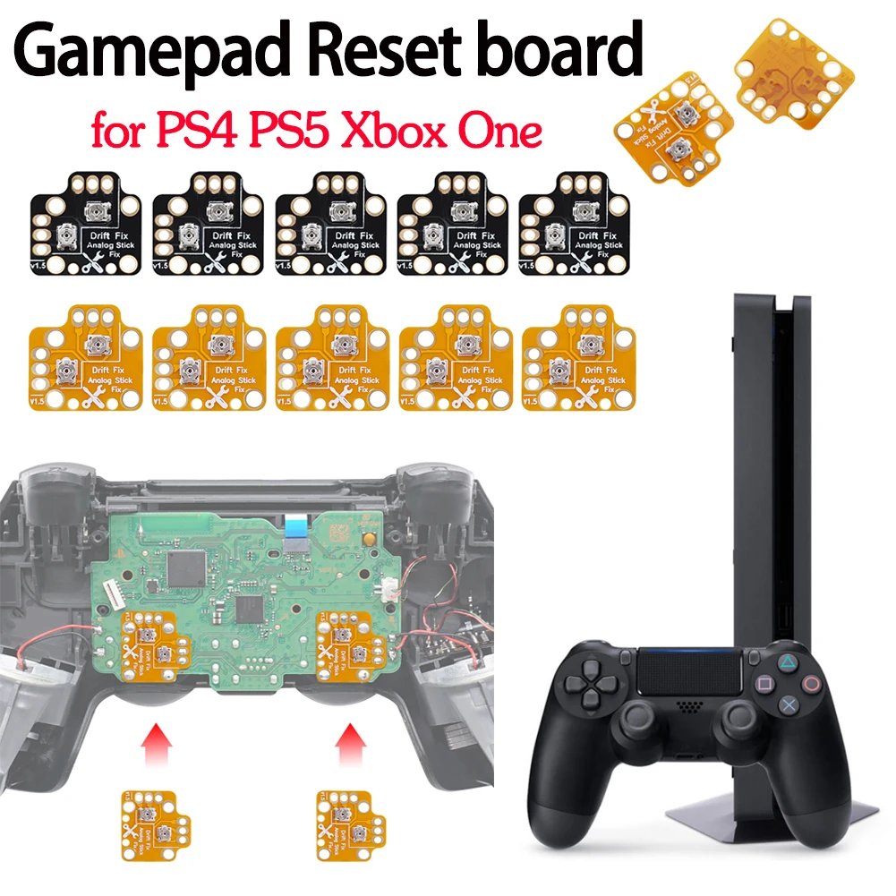 

1/2/5/10Pcs Universal Gamepad Joystick Drift Repair Board for PS4 PS5 Xbox One Controller Analog Thumb Stick Drift Fix Mod