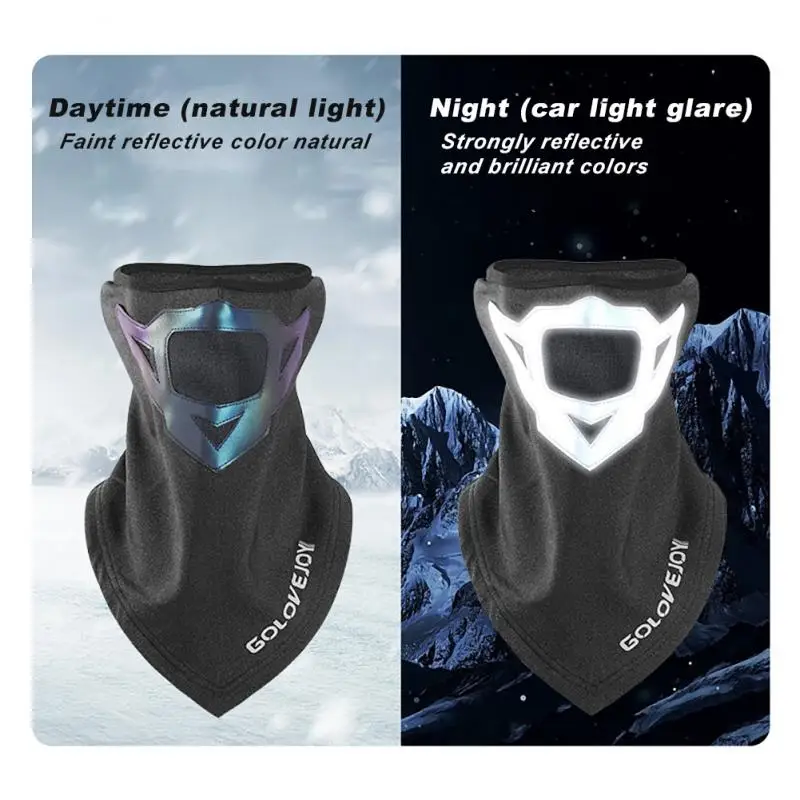 

Теплое покрытие для лица, бархатная маска для верховой езды, теплосберегающий отражающий головной платок, велосипедные принадлежности, ветрозащитный теплый шарф