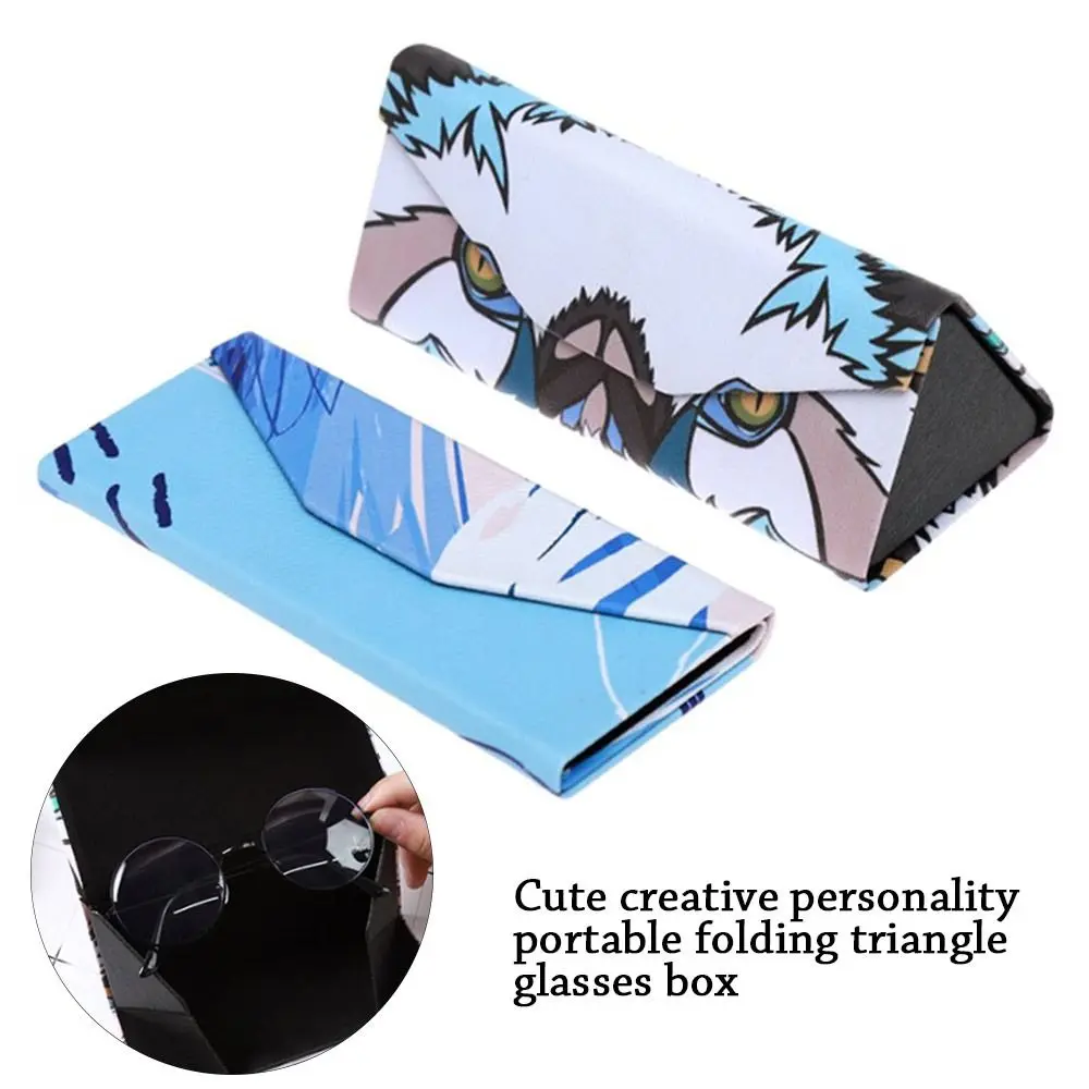 

Футляр для солнцезащитных очков унисекс, портативный складной чехол треугольной формы для деловых очков
