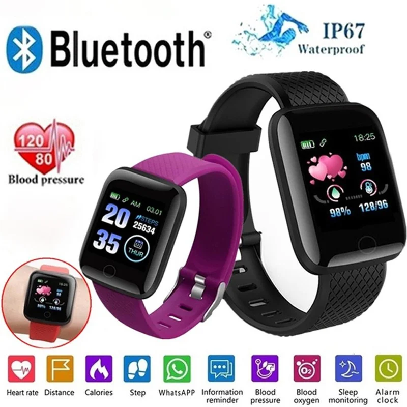 

Смарт-часы с пульсометром и тонометром, водонепроницаемые