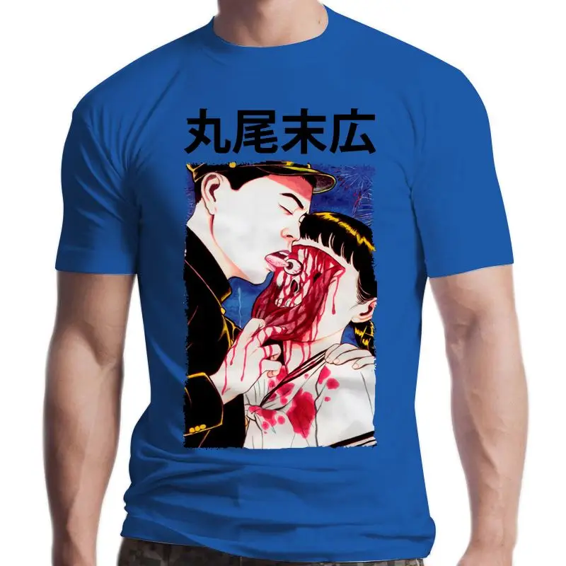 

Kaus Baru Homme Lengan 2021 Atasan Harajuku Bola Mata Lick Suehiro Maruo Cult Jepang Anime Jepang Kaus Horor Auge