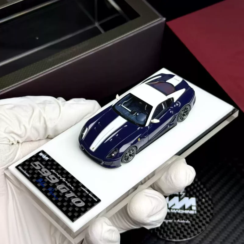 Фото В наличии WAM 1:64 599 gto Rosso Fuoco, миниатюрная модель автомобиля из смолы, декоративный предмет для взрослых, игрушка для мальчиков, подарок на день рождения для детей. №4