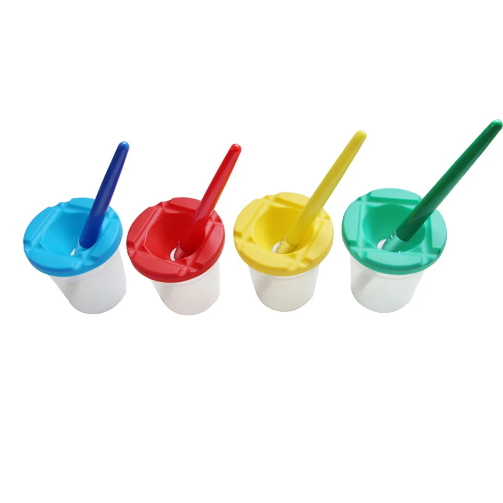 

Чашки с кисточками Наборы инструментов для рисования DIY принадлежности для рисования для детей 7 шт.