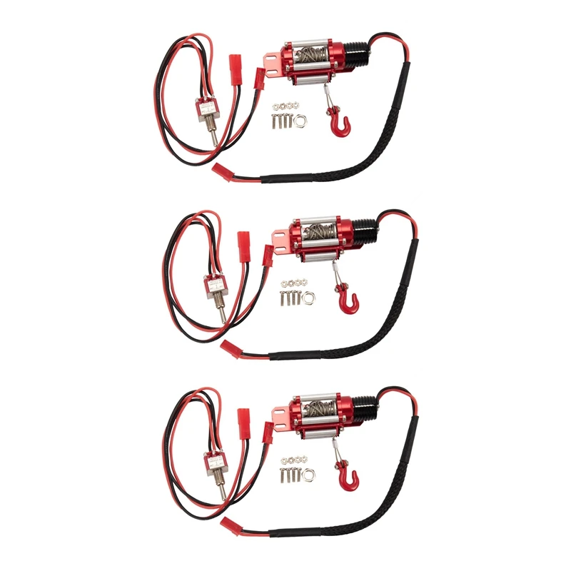 

3X Радиоуправляемый автомобиль, металлическая Проводная автоматическая модель для 1/10 радиоуправляемого гусеничного автомобиля Axial Traxxas TRX4 ...