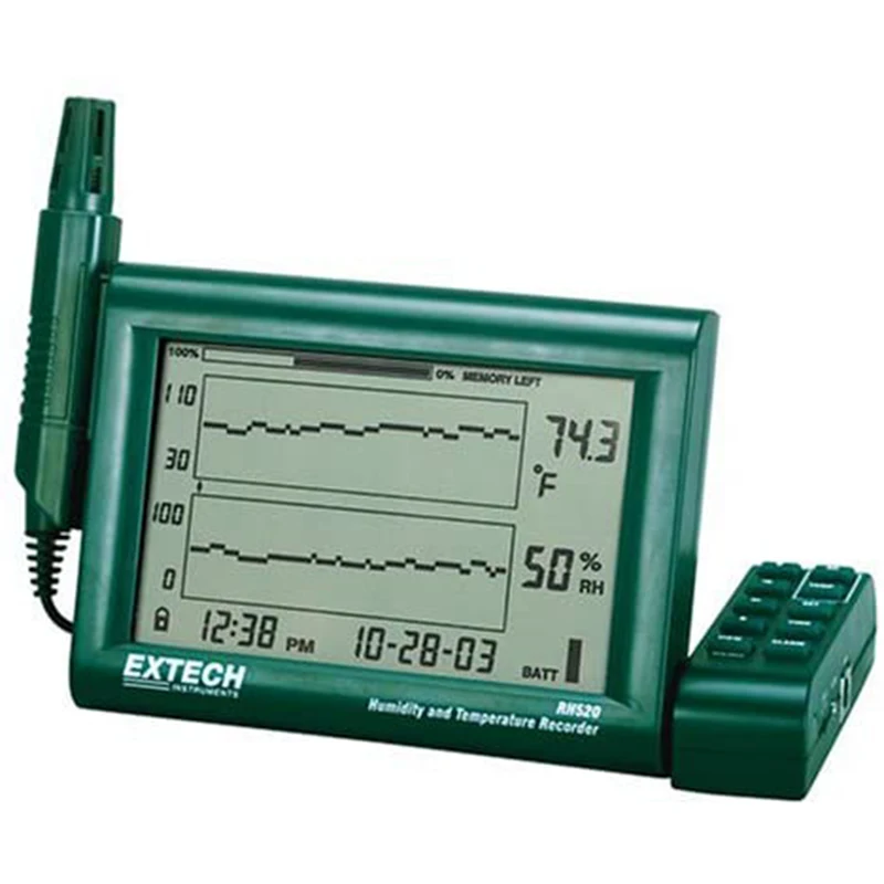 

Extech RH520A Humidity and Temperature Chart Recorder with RS-232 Computer Interface