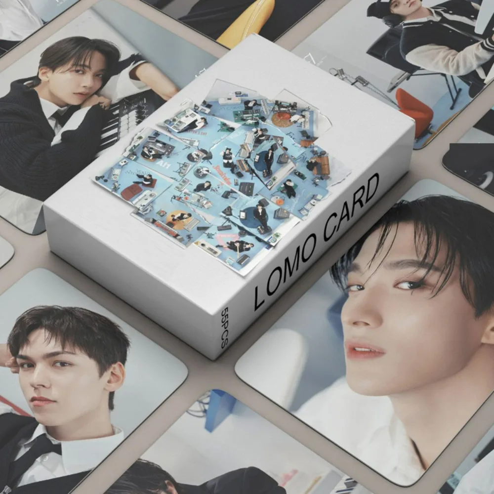 Новый альбом Kpop Boy Group 55 шт. фотокарточки маленькие карточки в Корейском стиле
