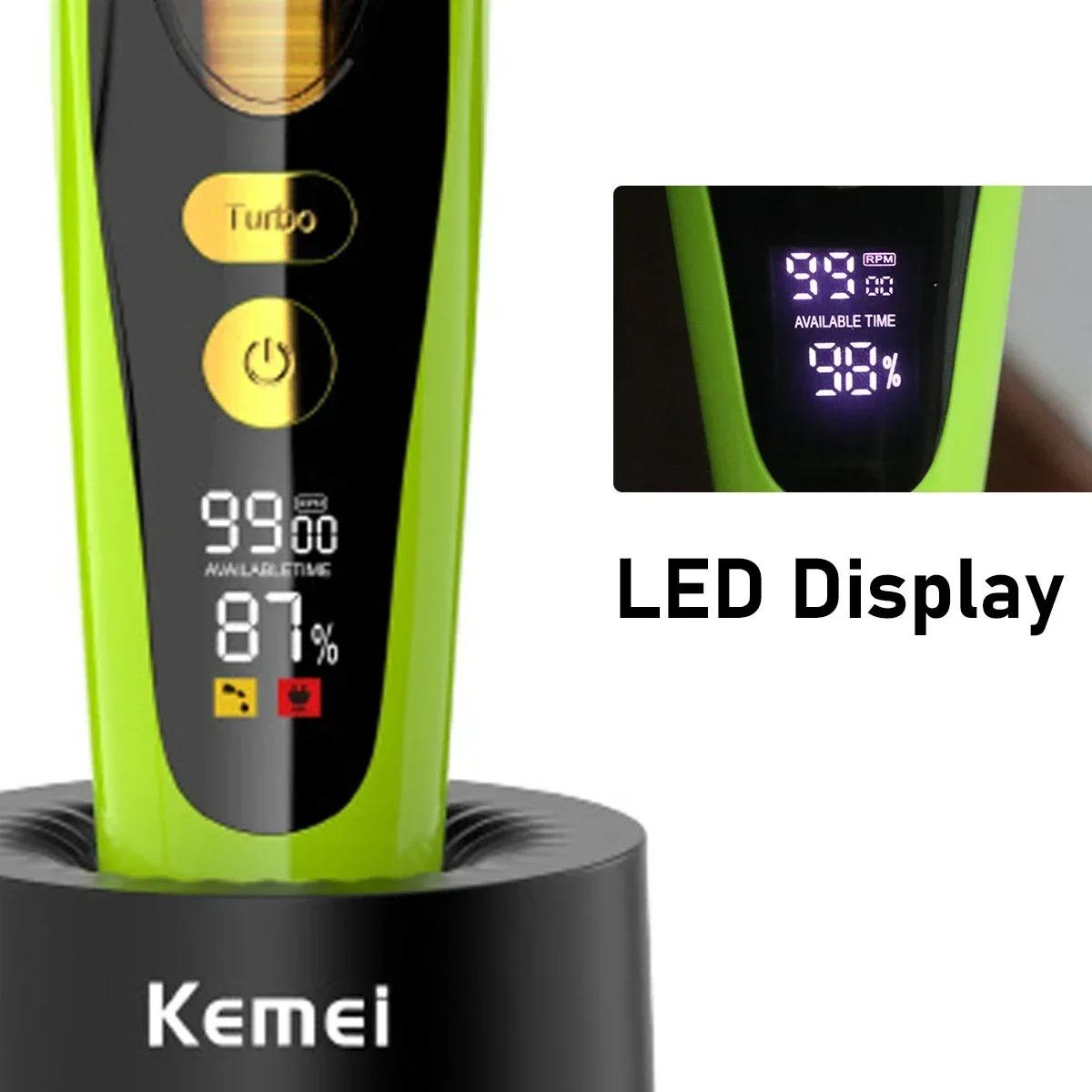 Kemei 2035 Машинка для стрижки волос Парикмахерская Профессиональный беспроводной