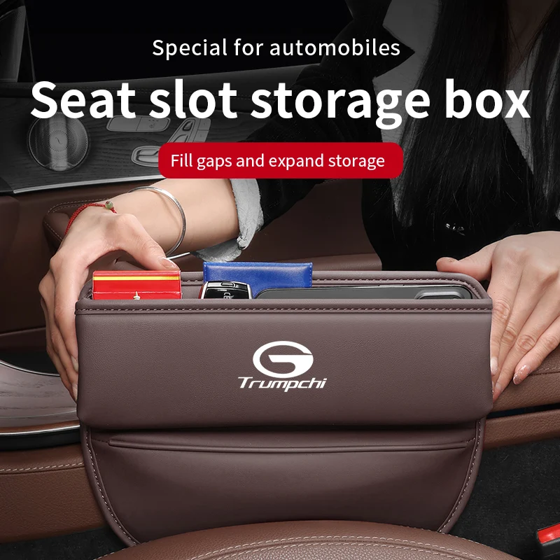 

Car Organizer Storage Box Seat Slit Gap Pocket Holder Leather For Trumpchi Gac GS8 GS5 GS3 GS4 GA3 GA8 Auto Interior Accessorie