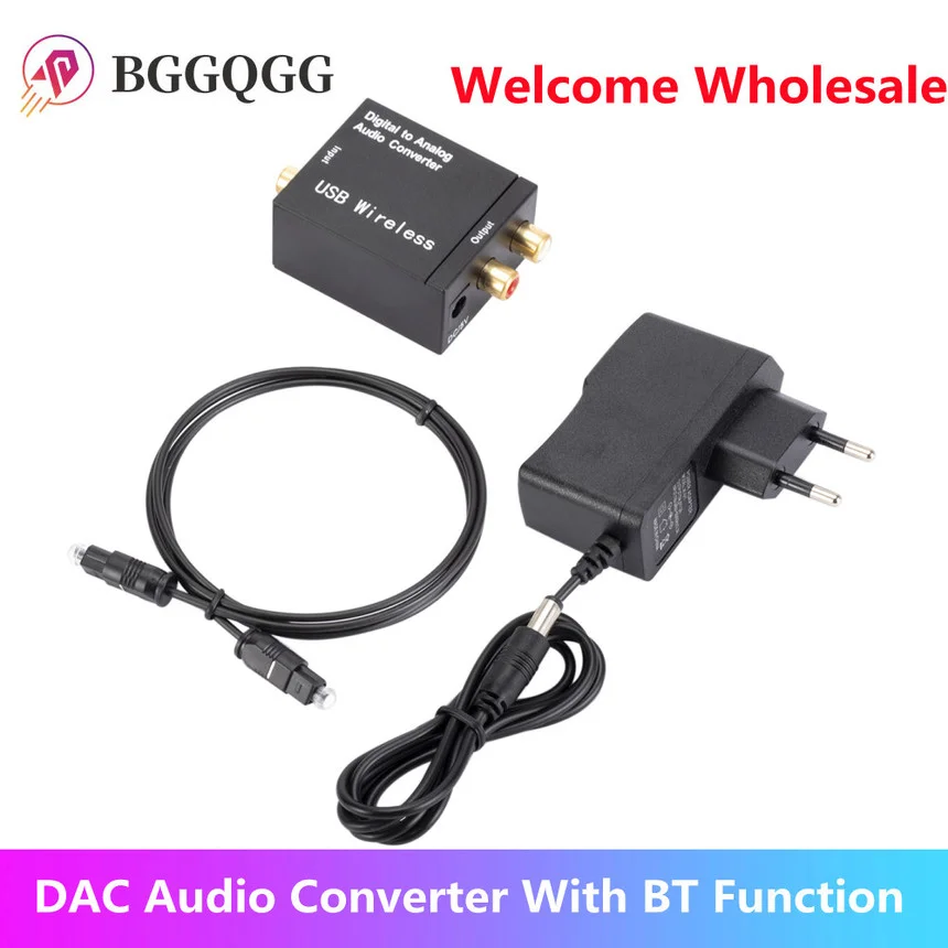 Цифро-аналоговый аудио преобразователь DAC Bluetooth 4,0 оптоволоконный Toslink коаксиальный сигнал в RCA R/L аудио декодер DAC усилитель