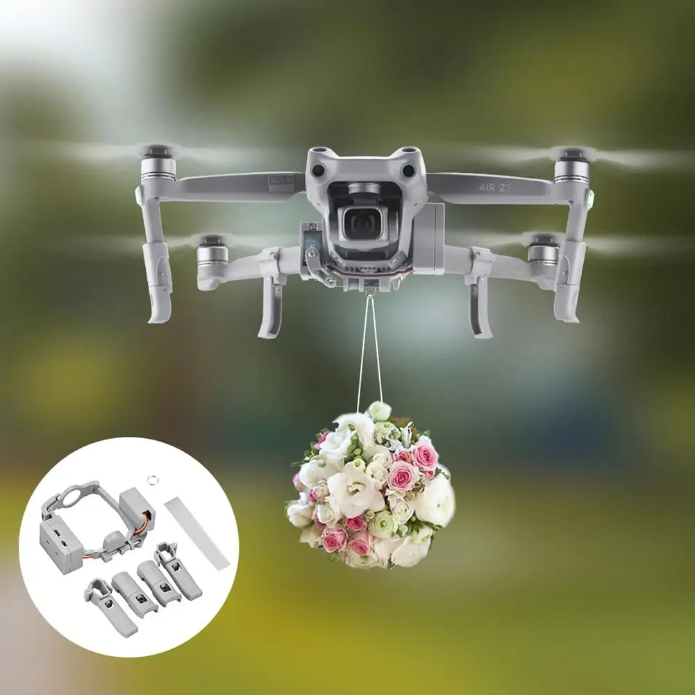 

Airdrop System Drone Thrower Air Dropping Device Wedding Ring Gift Transporting Accessories Compatible For Dji Mavic Air 2 2s