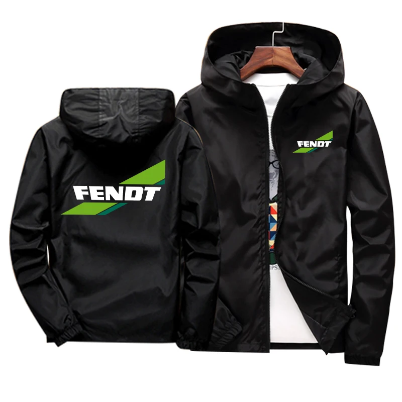 

2022 Motorcycle Jacket Windproof for FENDT logo Jacket Mobike Riding Hooded Suit Windbreaker Sweatshirts Racing zipper Coat
