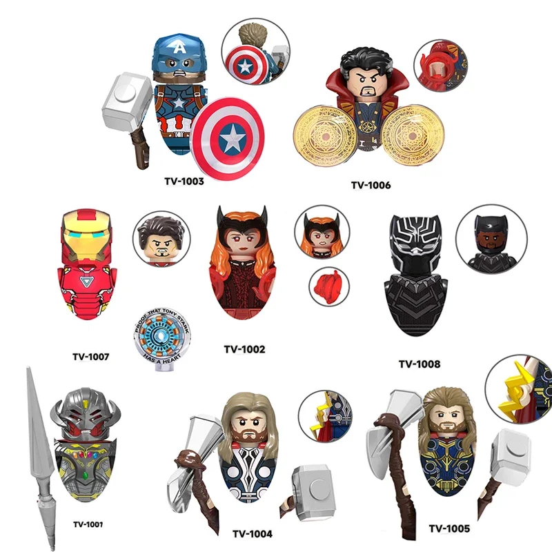

Фигурка супергероя из аниме «драгоценный камень», артикул аочуанг, Капитан Америка, Тор, пантера людей, строительные блоки, детские игрушки, праздничный подарок
