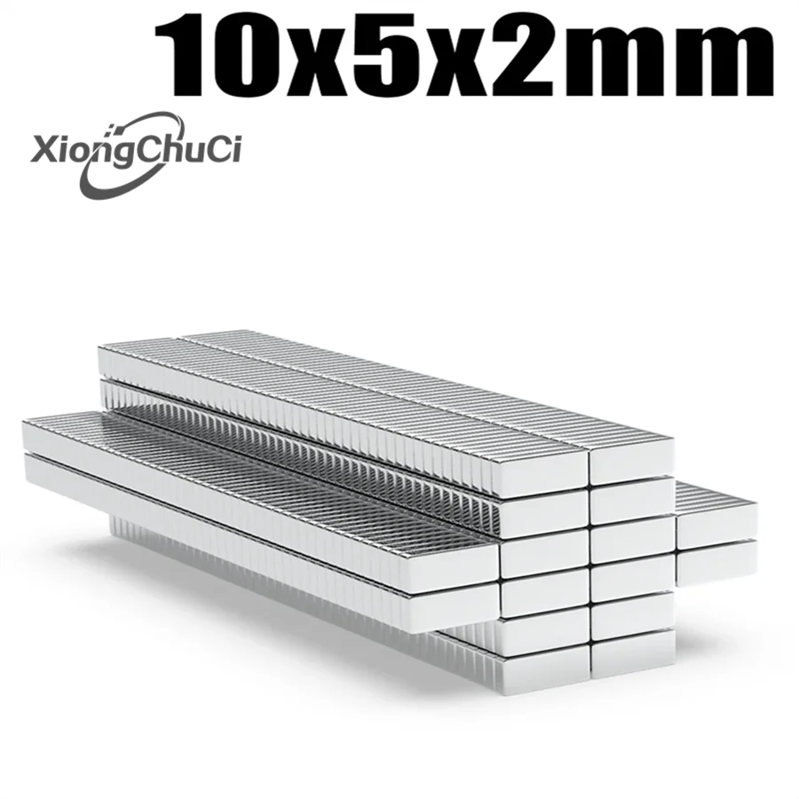 Xiongпатрон 5/10/шт. N35 10x5x2 мм неодимовый магнит Ndfeb Блок супер кружевной Перманентный