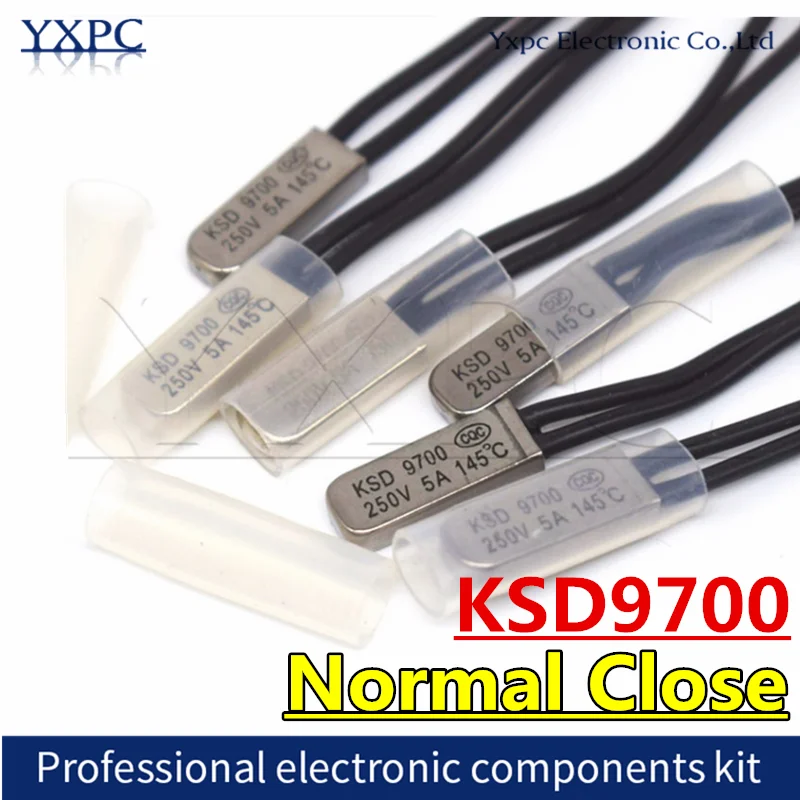 

KSD9700 Normal Close 5A 250V 15C 35C 55C 60C 75C 80C 85C 90C 95C 100C 155C Thermostat Thermal Protector fuses Temperature Switch