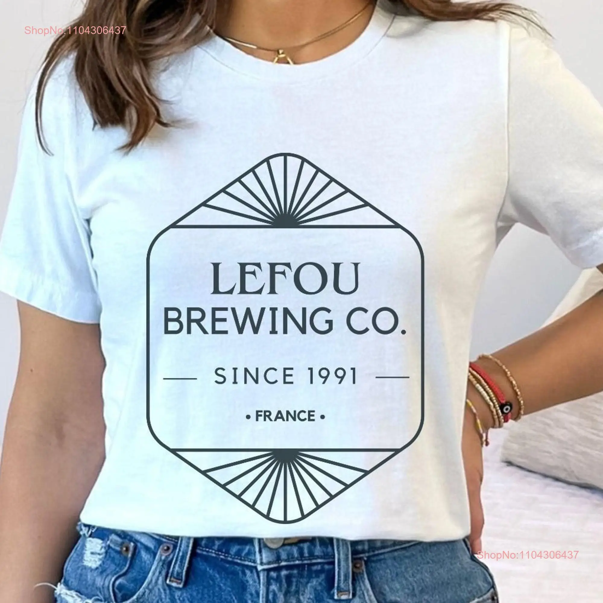 Футболка LeFou Brewing Company Favorite Park Beer Fantasy Land с длинными или короткими рукавами