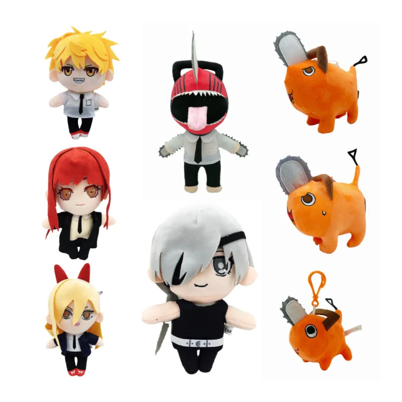 

Плюшевые куклы для мужчин с цепной пилой 10-42 см, аниме, периферийные куклы макима, денджи, Power, похита, плюшевая подвеска, праздничные подарки, украшения