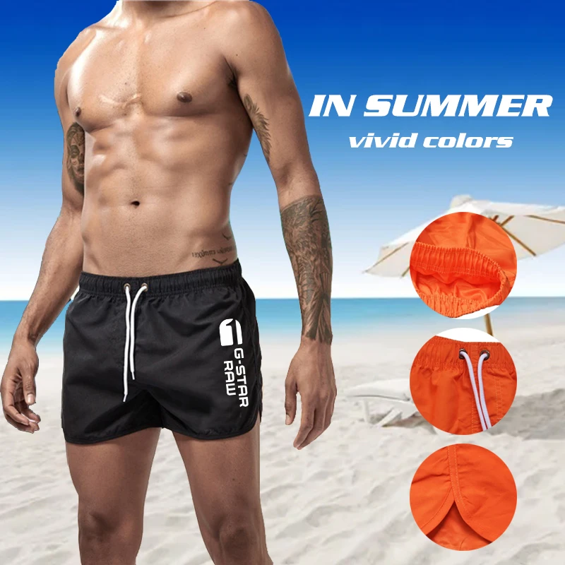 

Mens Beach Shorts Quick-drying Swimming Trunk Pants Casual Movement Surfing Shorts Luxury Printed Gym Running Short Pants