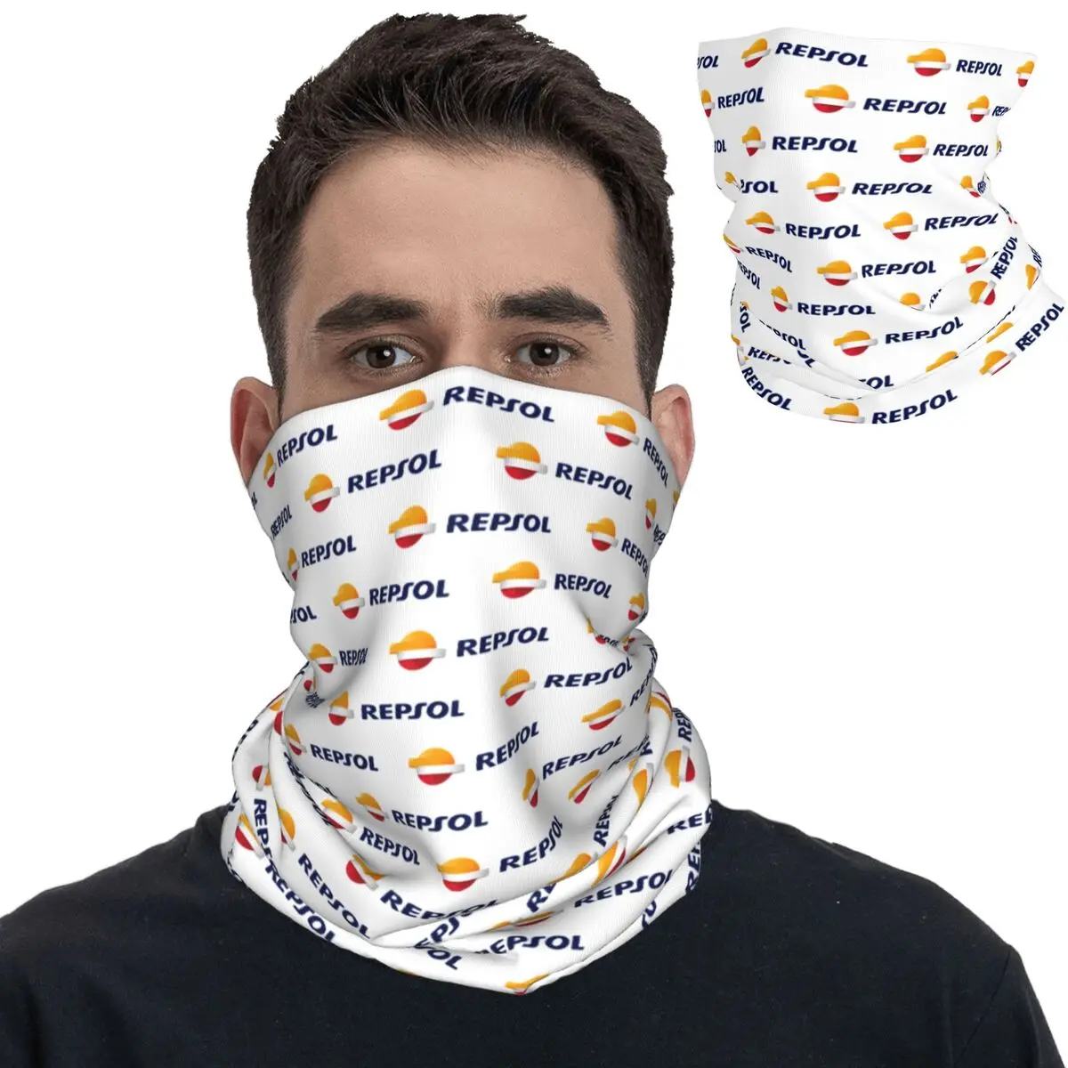 Моторная масляная бандана Repsol накидка на шею с принтом Балаклава шарф теплая