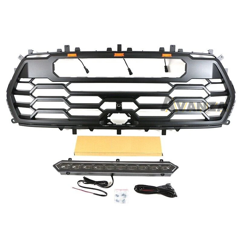 Передняя решетка со световой панелью автозапчасти гоночная подходит для Toyota Sequoia