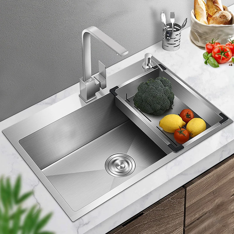 

Drain Basket Kitchen Sink Undermount Strainer Stainless Steel Mixer Taps Bathroom Sinks Washing Cocina Accesorio Kitchen Fixture