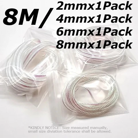 Yisy 2M 2-8mm Жемчужно-белый гольян Fly Fish Scale Body Tube Rib Body Maylor Tube Flash Плетеные трубки Материалы для приманки для ловли рыбы и мух