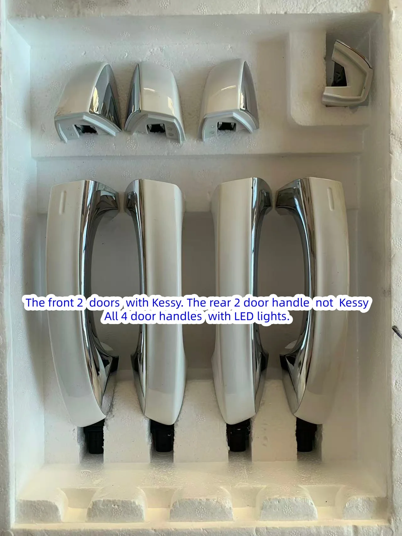 Для Skoda Octavia pro 2020--- VW TERAMONT 2021- дверная ручка Kessy с подсветкой и хромированной дверной ручкой/комплект