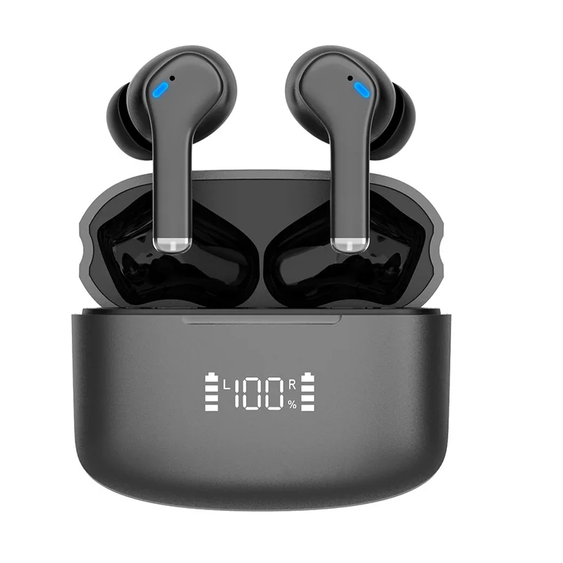 

TWS M48 ANC Digital Display Wireless Bluetooth 5.1 Active Noise Cancelling Headphones Hi-Fi Stereo Touch Sports Earbuds