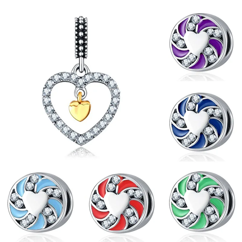 

DIY charms plata de ley original bracelet beads for jewelry making valentine's day mary bijoux charm