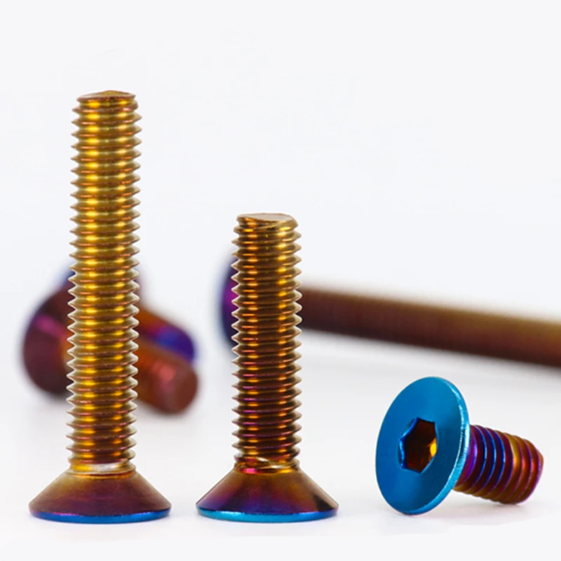 2-10 шт. винты DIN7991 из нержавеющей стали с шестигранной головкой и титановым