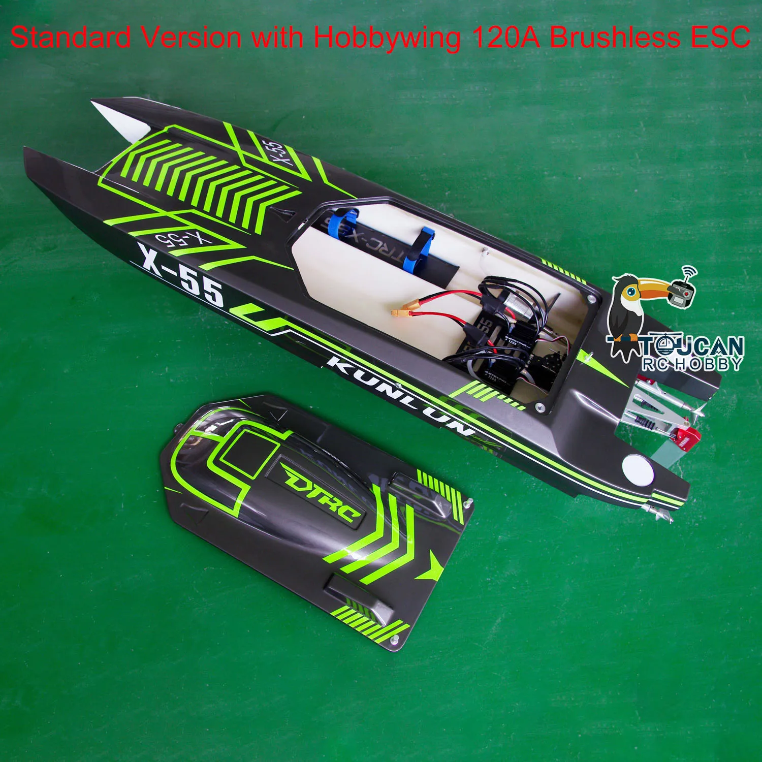 X55 RTR Высокоскоростные гоночные лодки с дистанционным управлением DTRC 110 км/ч