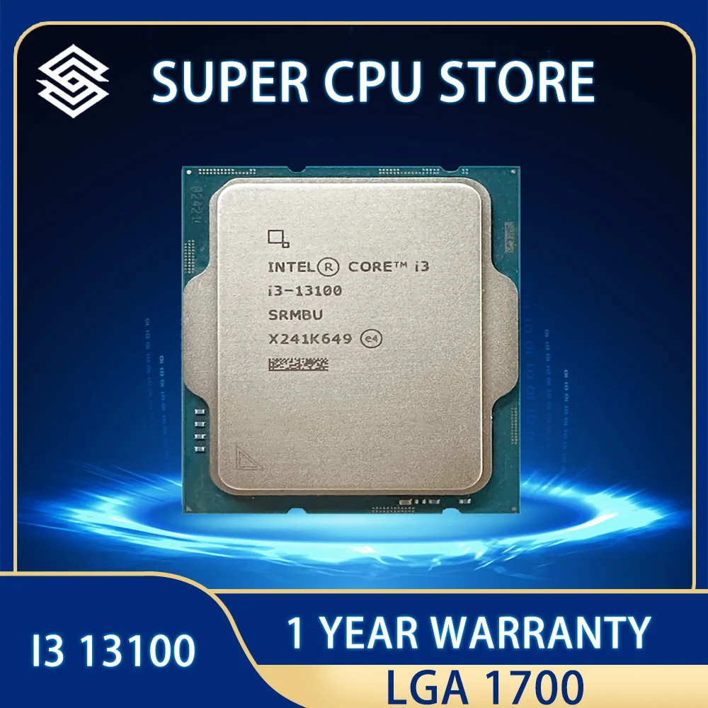 

Процессор Intel Core i3 13100 для ПК, четыре ядра, 3,4 ГГц, 10 нм, L3 = 12 МБ, 65 Вт, LGA 1700