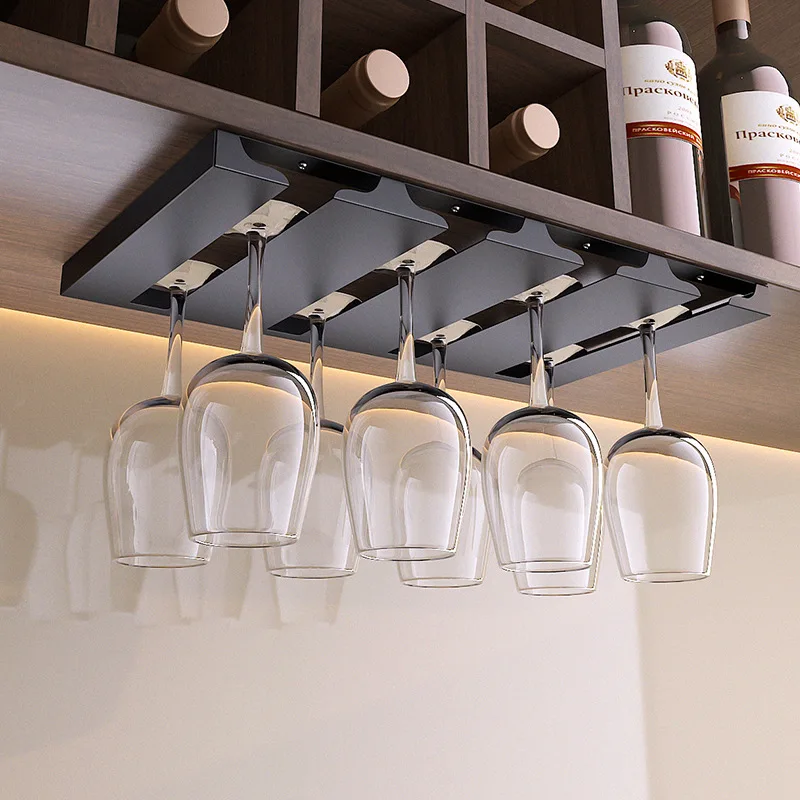 

Stainless Steel Red Wine Glass Cup Rack Goblet Storage Rack Wine Glass Rack Kitchen Bar Goblet Hanger Under The Cabinet