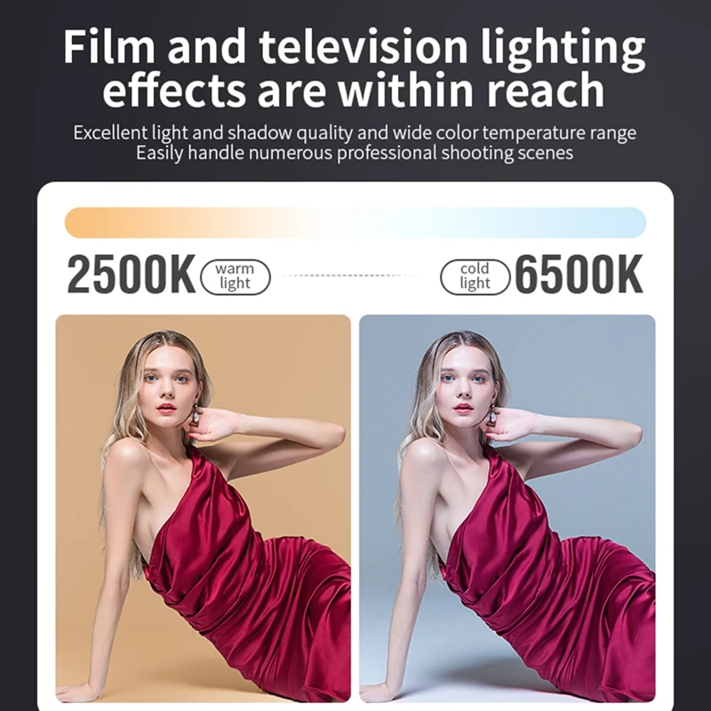 JABS 80 Вт монолитный блок диммируемых фотографических ламп 2500-6500K