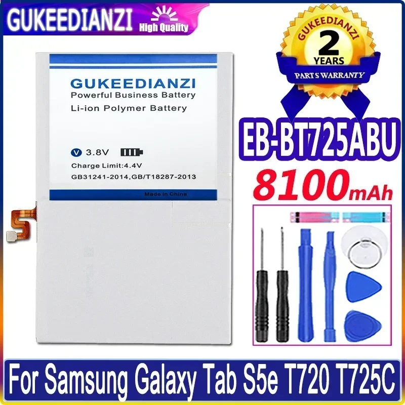 EB-BT725ABU 8100 мАч аккумуляторная батарея для планшета большой емкости Samsung Galaxy Tab S5e