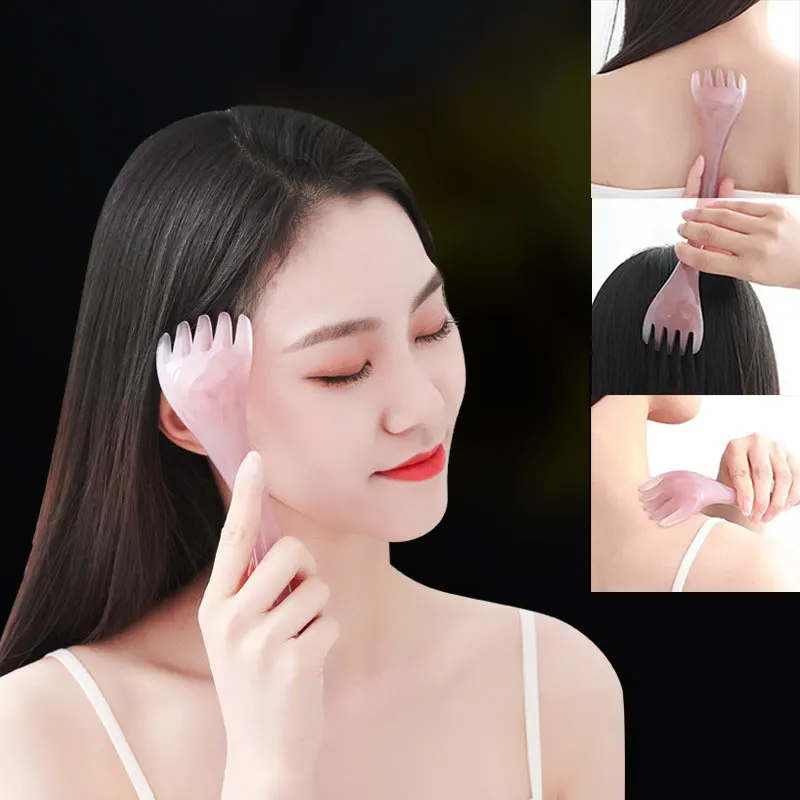 

Five-claw Head Massager Dredging Meridian Scraping Claw Hand Held Hair Growth Comb Soothe Tired Head Massage Tools