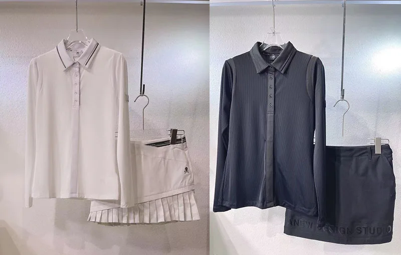 

2022 ANEW Spot Golf Clothes for Women Golf Clothes Women's Long Sleeved T-shirt Korean Slim Golf Shirt Polo Shirt