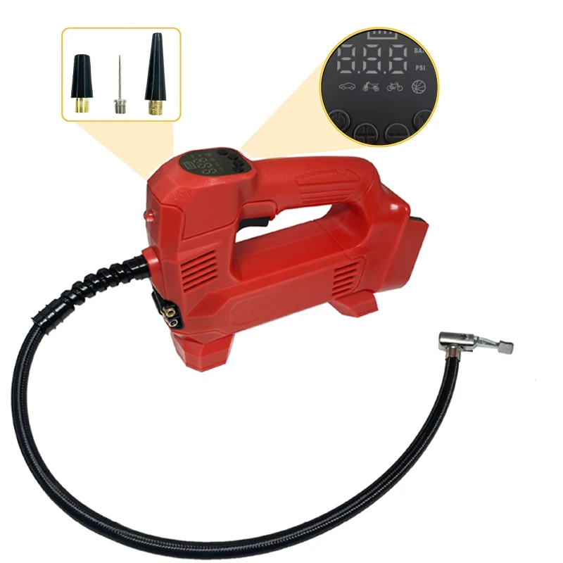 Portable Hand Battery Operated For Car Tires Digital Pressure Gauge Led For Milwaukee 18v Battery
