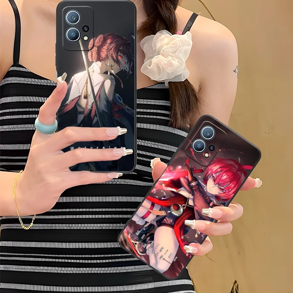 Wuthering волны Danjin Чехол для мобильного телефона Huawei P60 P50 P40 P30 P20 P10 P9 P8 Pro Lite Plus черный