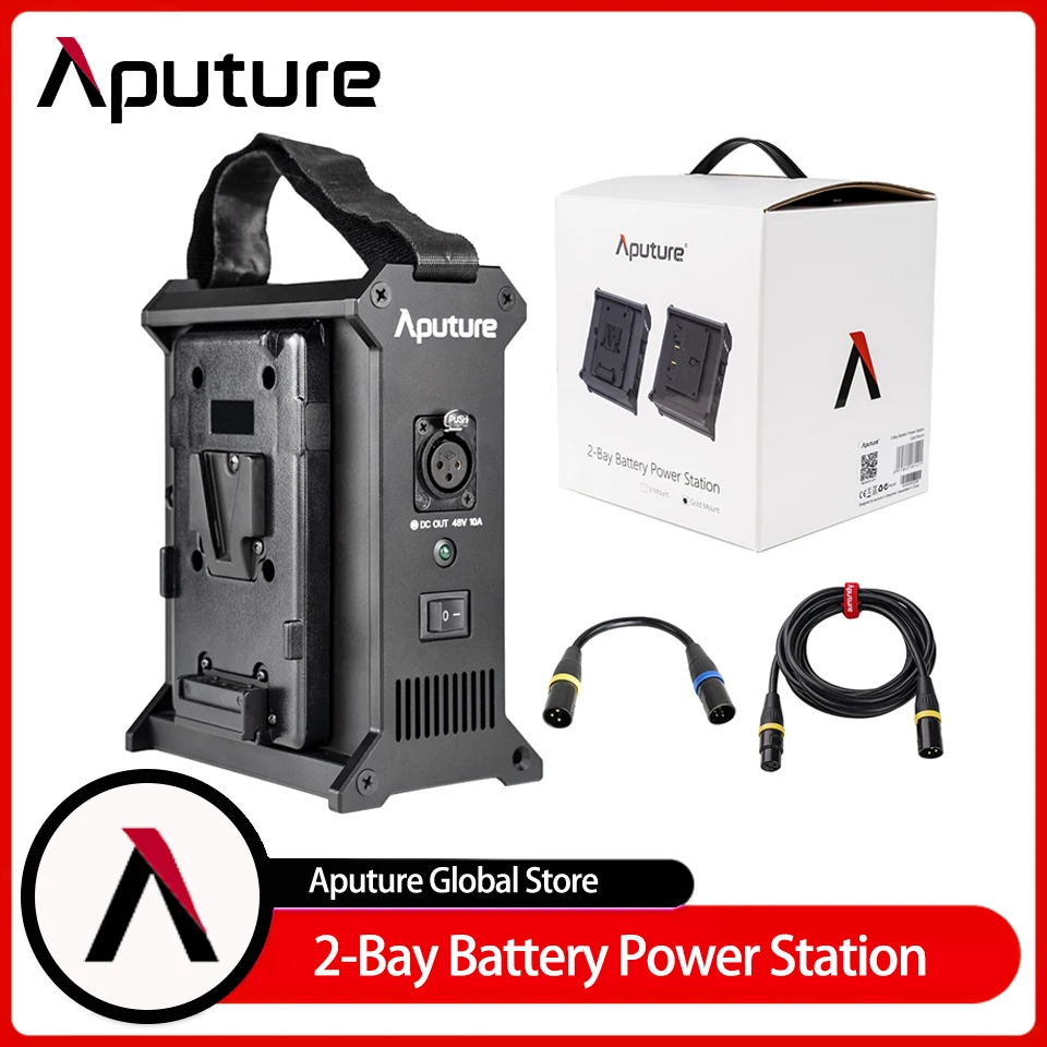 

Aputure 2-Bay Battery Power Station External V-Mount Dual Battery Power Supply Box for Nova P300C