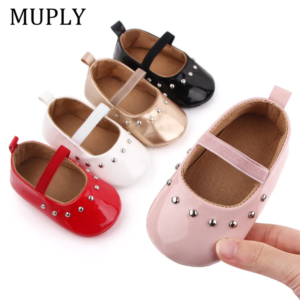 

Baby Shoes Newborn Infant Girl First Walker PU Sofe Sole Princess Toddler Baby Crib Shoes Baby Walkers Bebes Moccasins