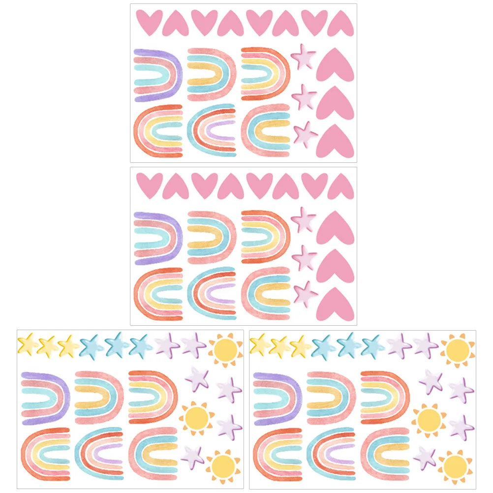 

Rainbow Star Sticker Wall Bedroom Stickers DIY Decal Kids Wallpaper Decorative