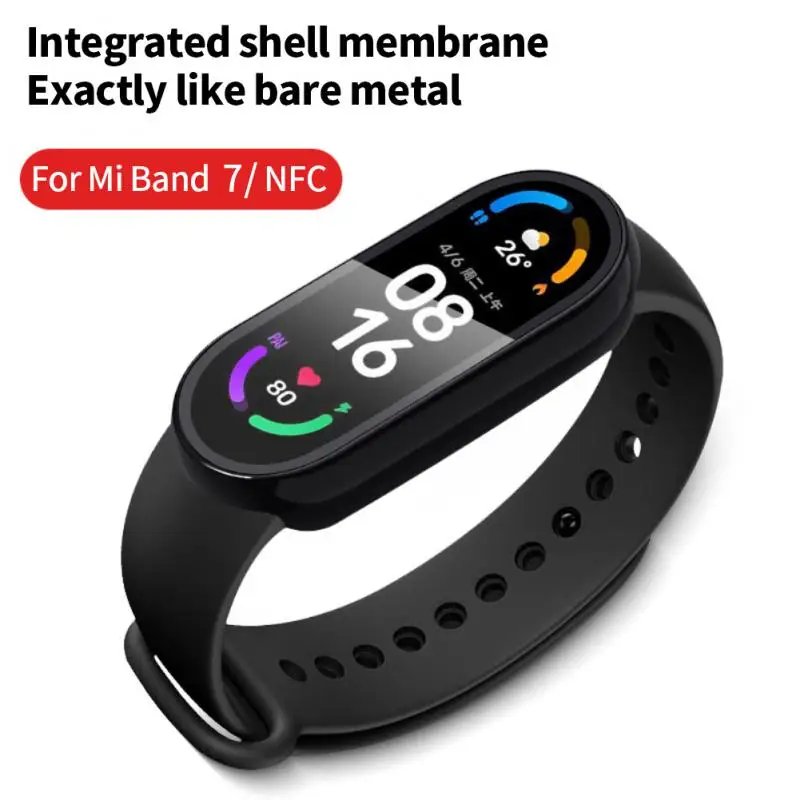 

Case And Film For Miband 7 Band Nfc 2in1 For Xiaomi Mi Band 7 Screen Protector Full Coverage Protective Cover