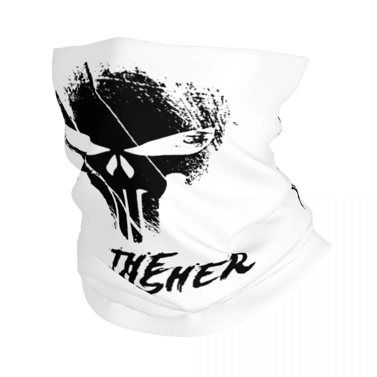 

The Chastening Bandana Neck Cover Printed Punisher Skull Magic Scarf Warm Cycling Scarf Outdoor Sports Unisex Adult Winter
