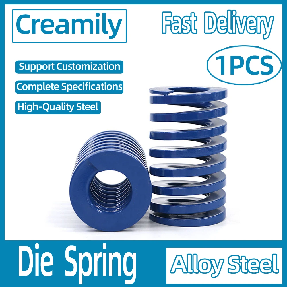

Creamily 1PCS Blue Spiral Stamping Compression Die Spring 65MN Steel Spring Multifunction Spring Complete Specifications