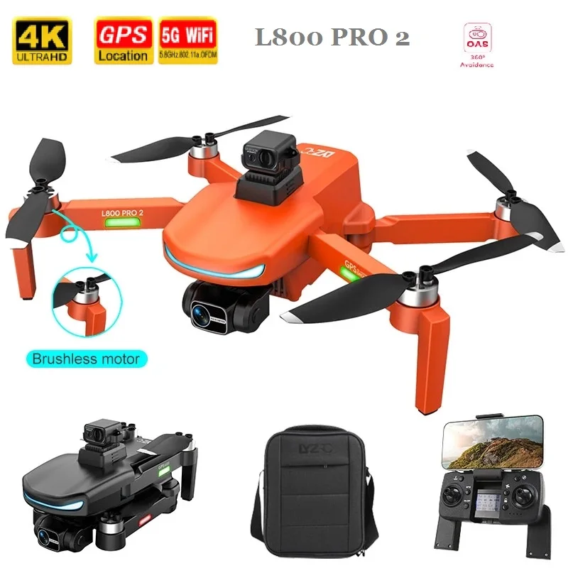 Квадрокоптер L800 PRO 2 MAX с GPS и двойной камерой 26 мин. |