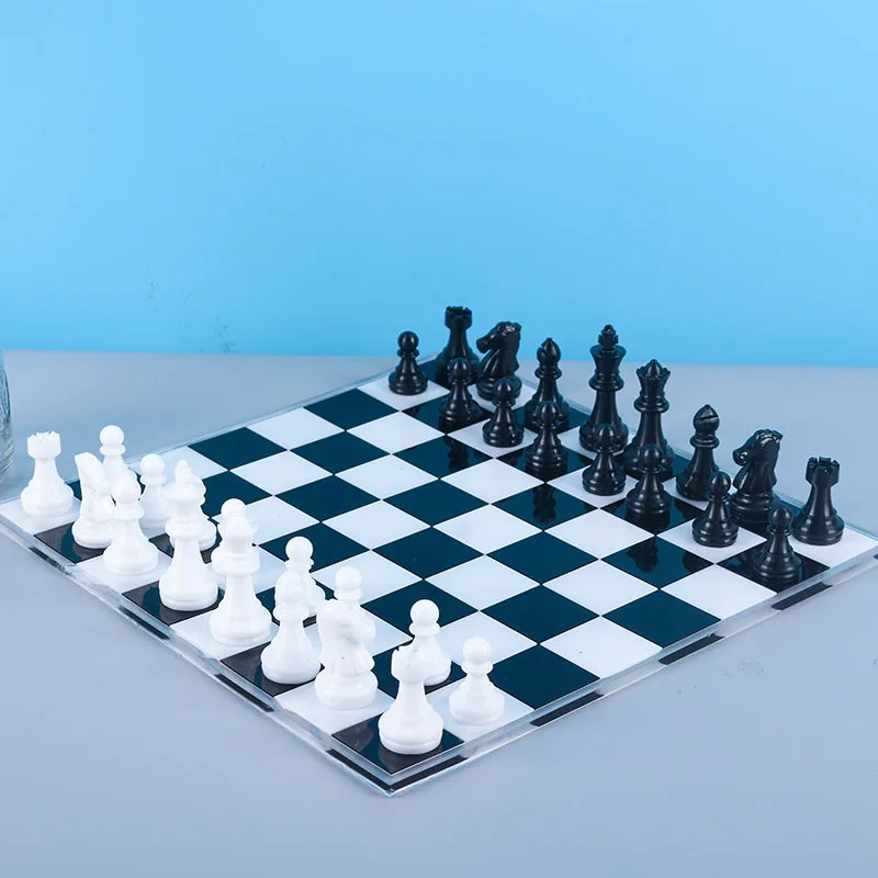 

7pcs /set DIY International Chess Silicone Mold for DIY Epoxy Resin Mold Queen King Three-Dimensional Chess Silicone Mold