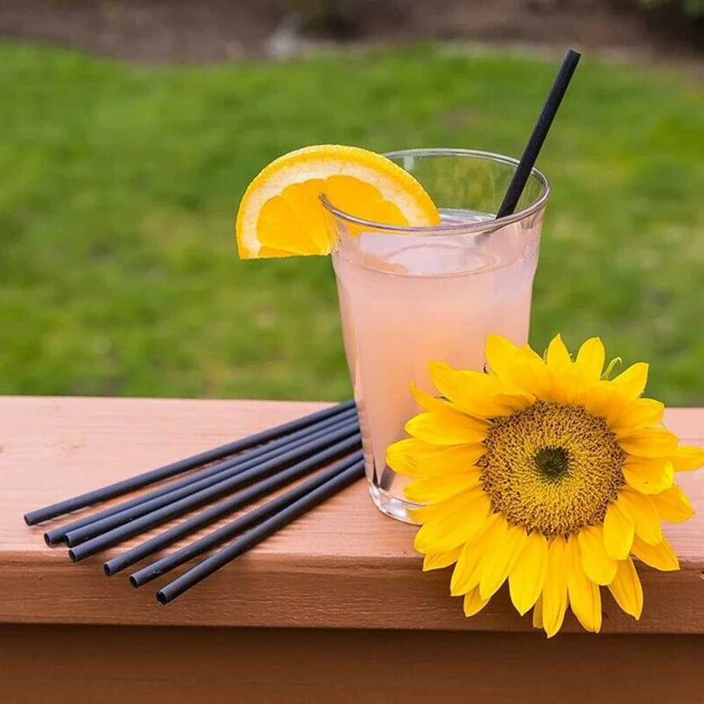 100 шт. гибкая труба для напитков 26 см