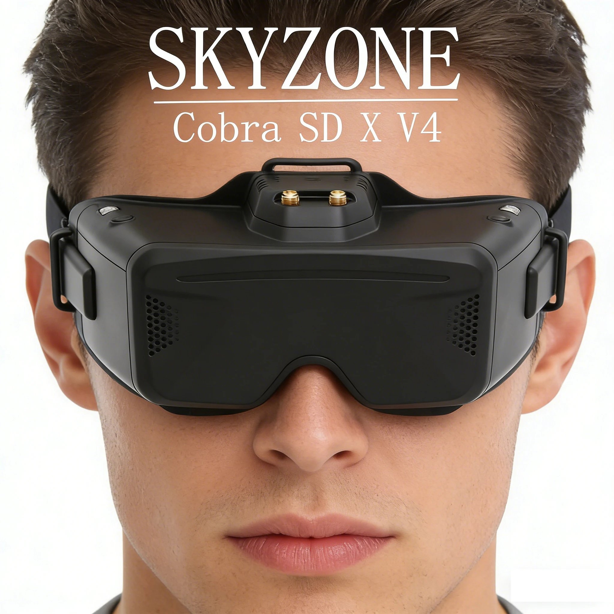 Фото Очки FPV SKYZONE Cobra SD/X V4 - Два варианта экранов: 800x480 4.3 дюйма / 1280x720 4.1 дюйма, с приемником 5.8G 48CH Diversity №1