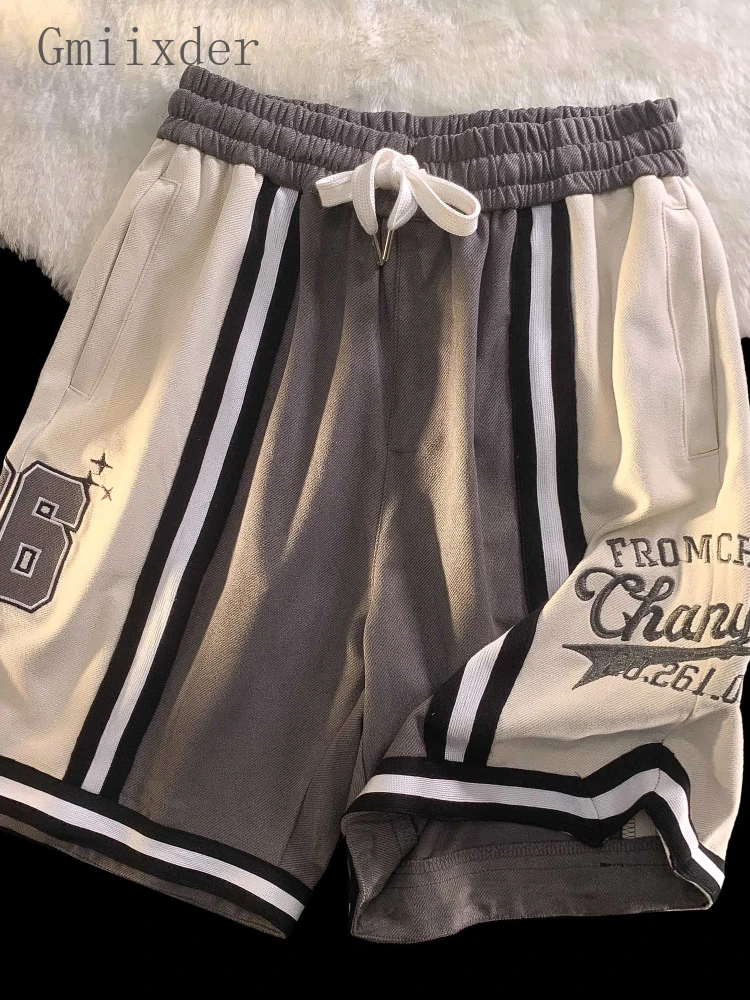 

Спортивные мужские шорты для занятия баскетболом American Vinatge Hiphop Techwear Женская коллекция 2022 ранняя Весенняя спортивная одежда в стиле Харадзю...