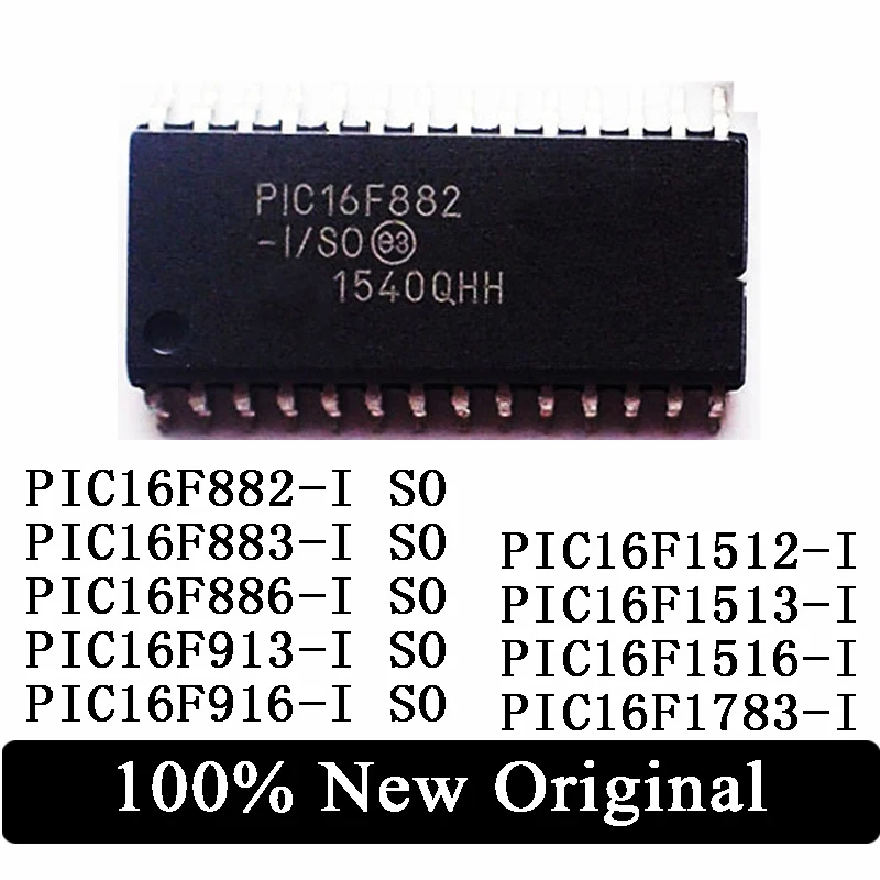 PIC16F883 PIC16F886 PIC16F913 PIC16F916 PIC16F1512 PIC16F1513 PIC16F1516 PIC16F1783 10 шт.